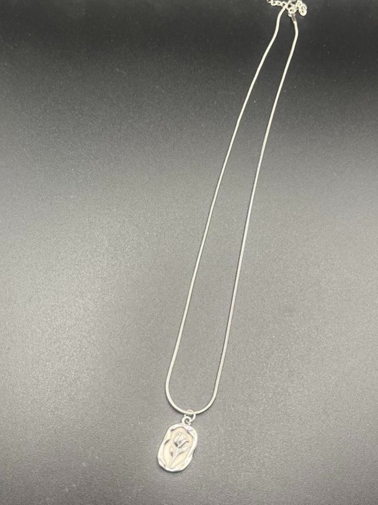 Silver Necklace With Small Pendant
